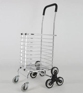 Aluminium handle shopping cart